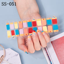 Load image into Gallery viewer,  Valentines/All Seasons Spring Selection 22tips Nail Wraps Nail Stickers Nail Polish Strips ss039-ss057 (2 wks SHIP).
