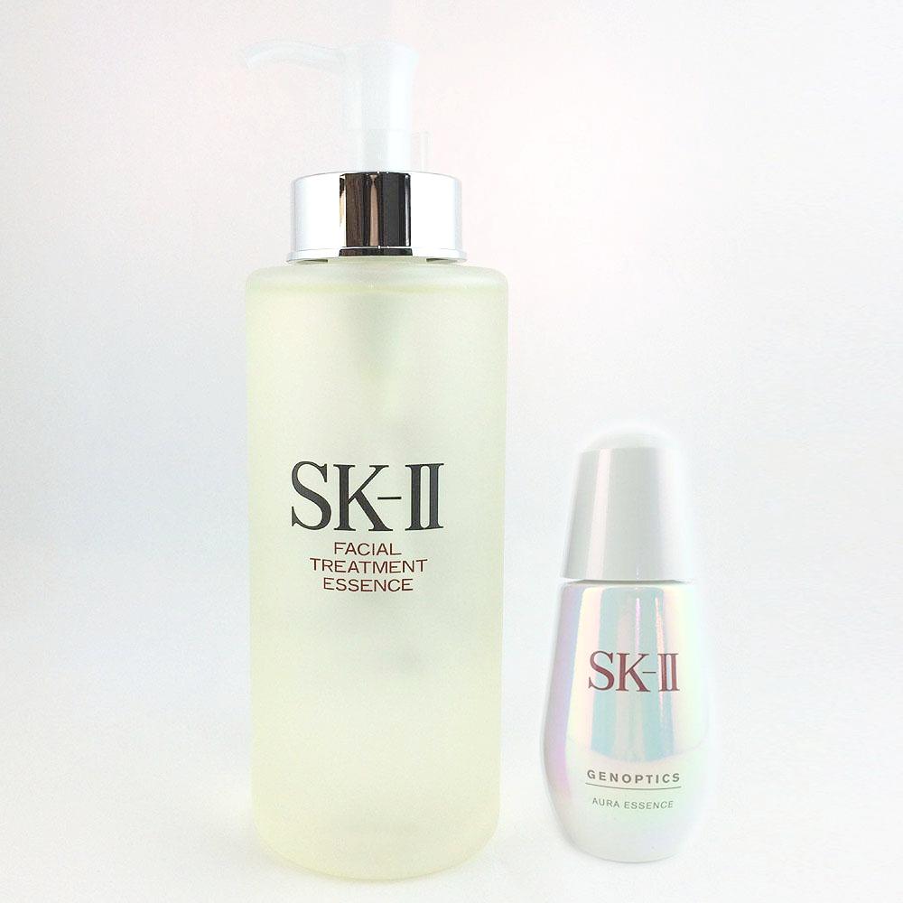 SK-II Facial Treatment Essence 330ml + Aura Essence 50ml.